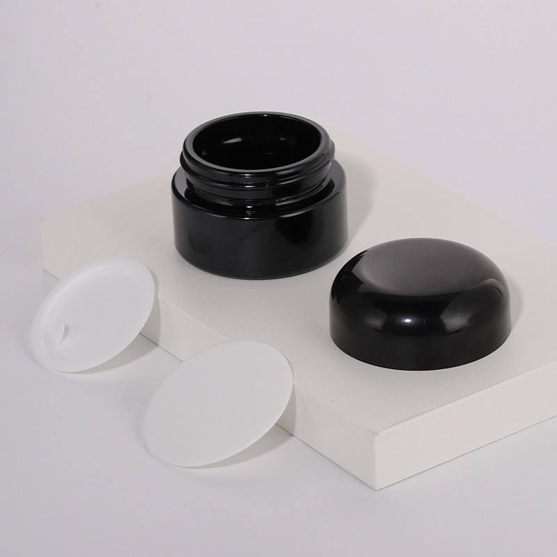 food grade Plastic Jar PP 30g 50g 100g 150g 200g  Cosmetic packaging Customized color Round Face Cream Jar