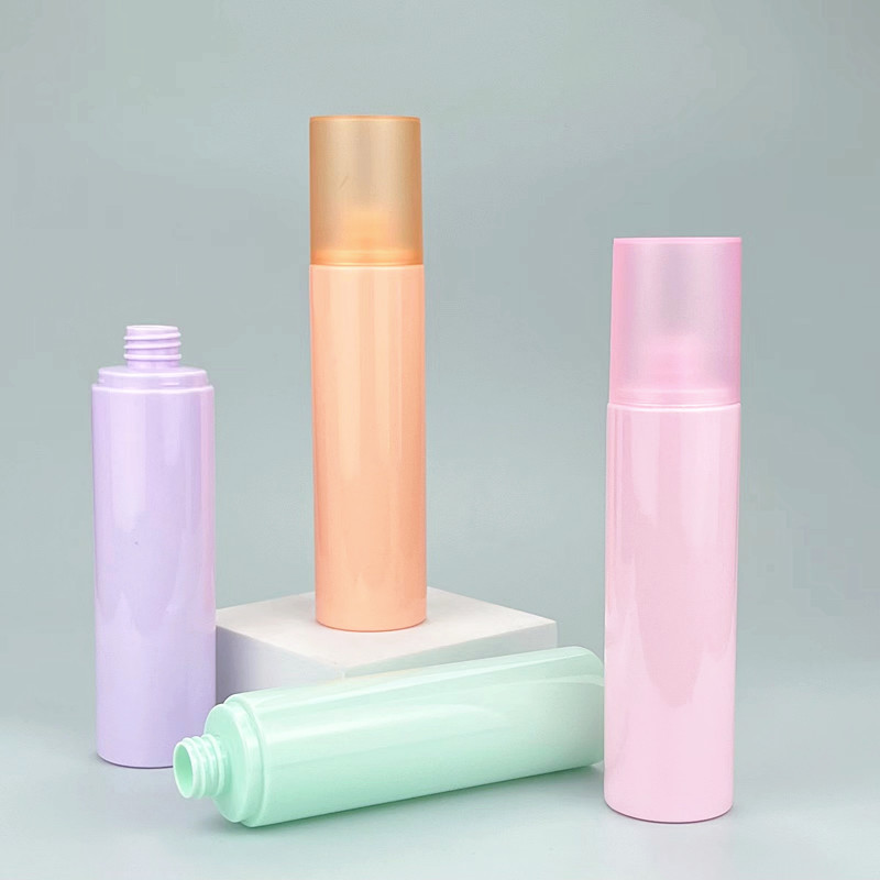 Cosmetic Body Glitter Spray Bottle Plastic 100ml 120ml 150ml Perfume Fine Mist Spray Bottle Spray Bottles with Rose Shape Lid
