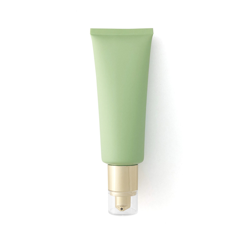 100g Empty Matte Plastic Tube Facial Cleanser Squeeze Tube  hand cream green tube Cosmetic packaging