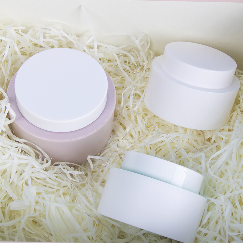 30g 50g 100g Custom Color Double Wall PP Plastic Round Face Cream Jar with Lid