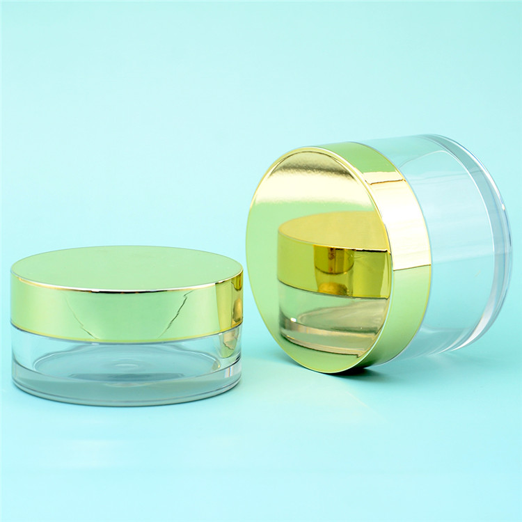 50ml lotions Essence facial scrub body butter eye cream jar plastic with Gold Silver Wooden lids 100ml 120ml 150ml 200ml 250ml