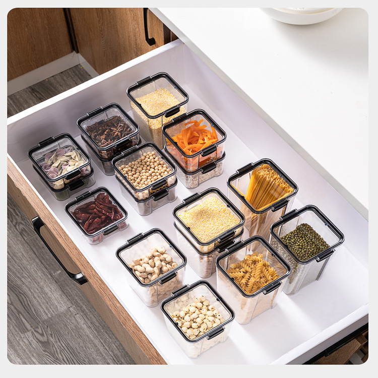 Kitchen organizer and storage container food box rangement cuisine pojemniki kuchenne boite alimentaire conservation plastic jar