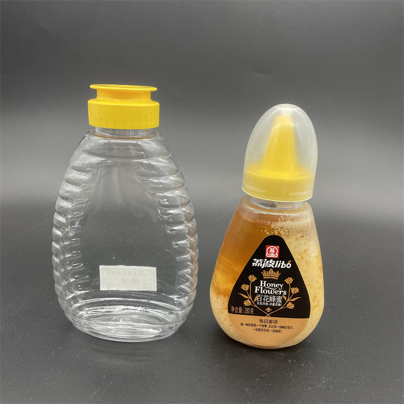 Wholesale 2oz 8oz 12oz 16oz 50g 32oz 250g 350g 500g 1000g PET Plastic Empty Honey Bottle Plastic Honey Packaging Plastic Bottle