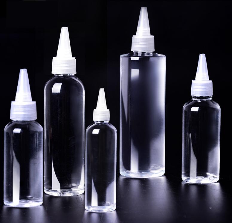 sauce plastic bottle with nozzle twist top cap hot sauce plastic bottle salad dressing squeeze bottle
