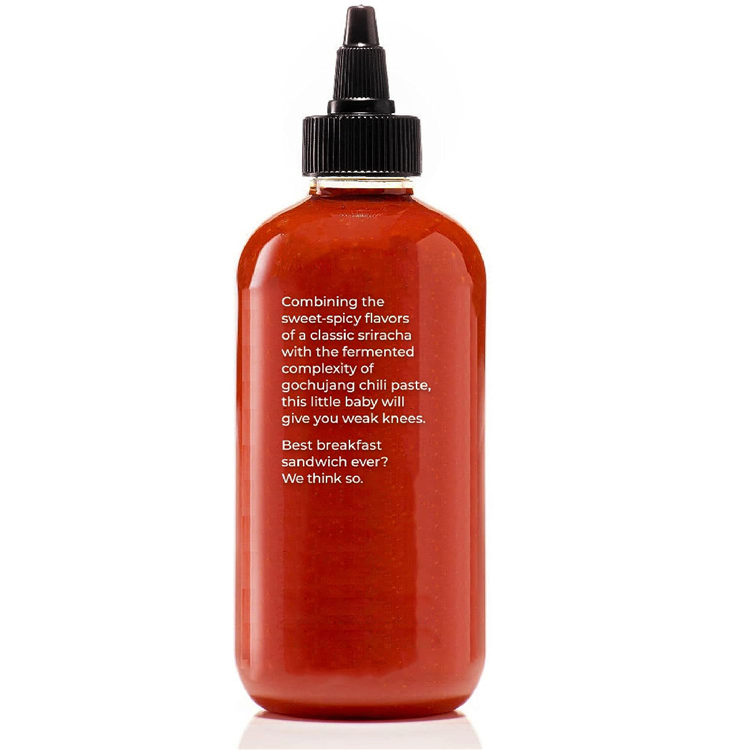 5oz 12oz Plastic packaging sauce squeeze bottle Transparent PET Chili Sauce Cocktail Sauce Bottle Premium quality free sample