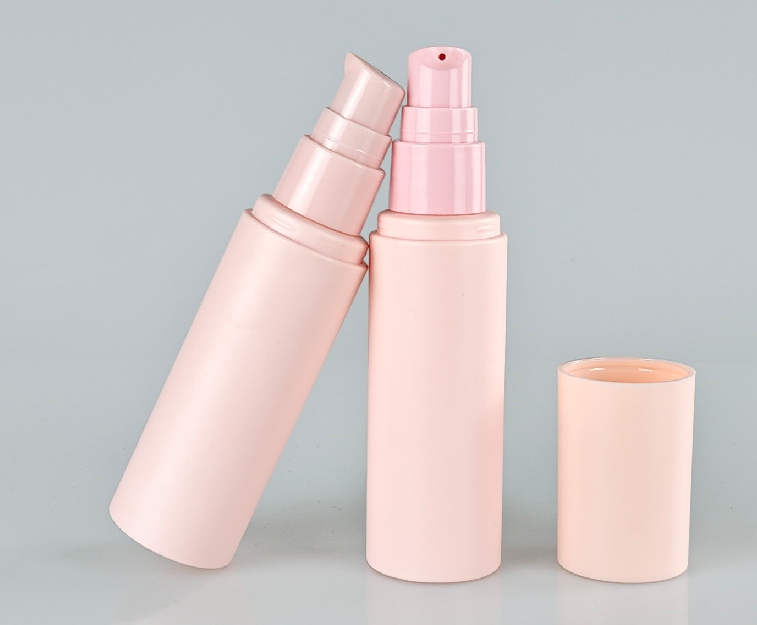 30ml 40ml 50ml 60ml 70ml Pink Plastic Spray Bottles PET Lotion Bottle Cosmetics Skin Care Packaging airless cosmetic bottle