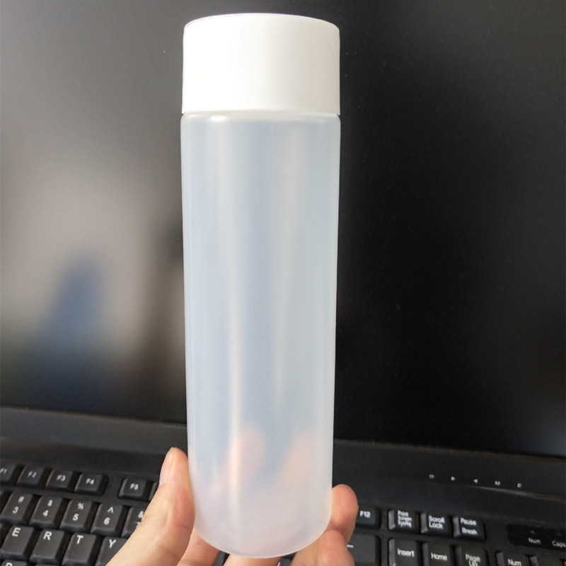 Wholesale 16oz Plastic Bottle Hot Fill PP Voss Drink Water Bottle Hot Fill Sauce Bottle Cylindrical smoothie Container Screw Cap