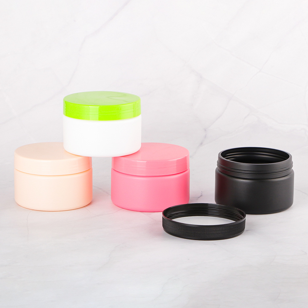 PE PET PP Plastic Hair Conditioner Jar 300g 500g Large Capacity Wide Mouth Food Grade Cosmetic Jar for Facial Mask Packaging