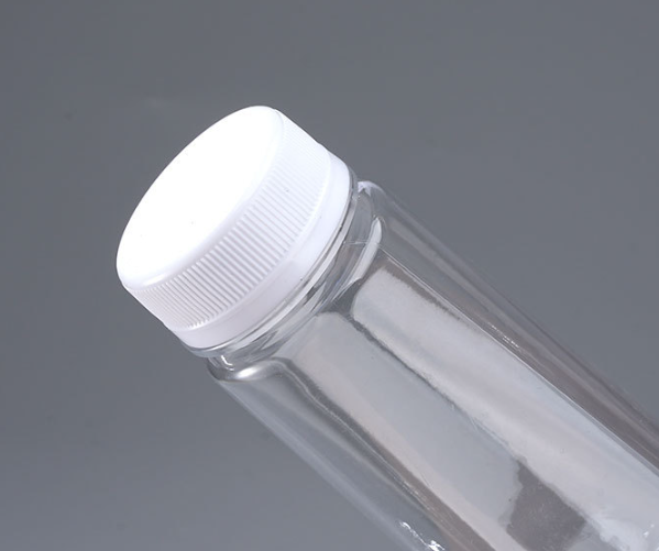 Wholesale custom logo Empty  Cone Shape PET Plastic Juice Bottle beverage container with tamper evident cap