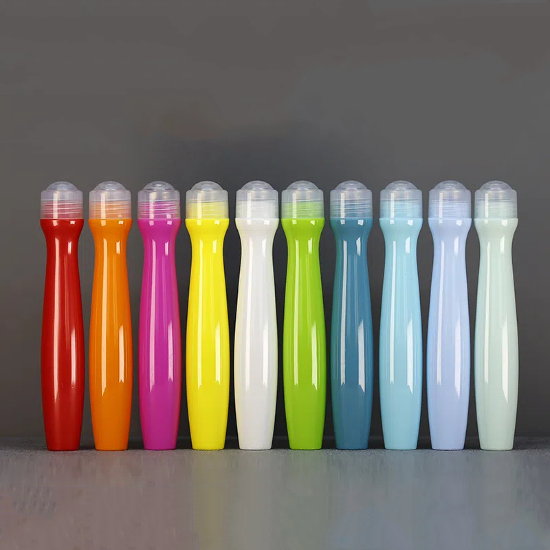 Plastic 15ml Hand Held Massage Roller Stick Roll On Bead Ball Bottle Face Cream Hand Lotion Hair Scalp Oil Skin Massage Bottle