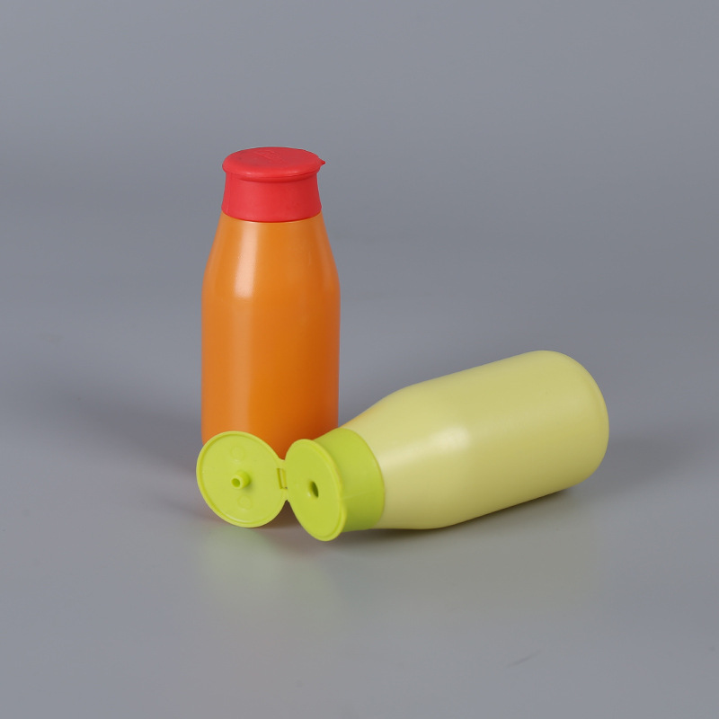 Flip Cap Lotion Dispenser PE Soft Squeeze Bottle 60ml 2 oz Cosmetics Shampoo Conditioner Sub-Bottles Semi Color Travel Bottles