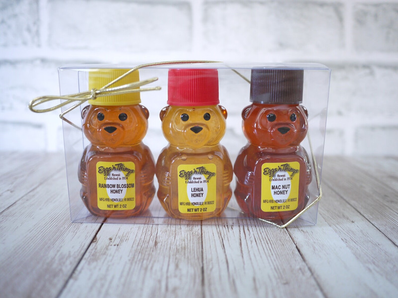 Wholesale Small 2oz Honey Bear Bottles Jars Clear PET Plastic Mini Honey Bears Squeeze Bottle with Yellow Screw Top Caps