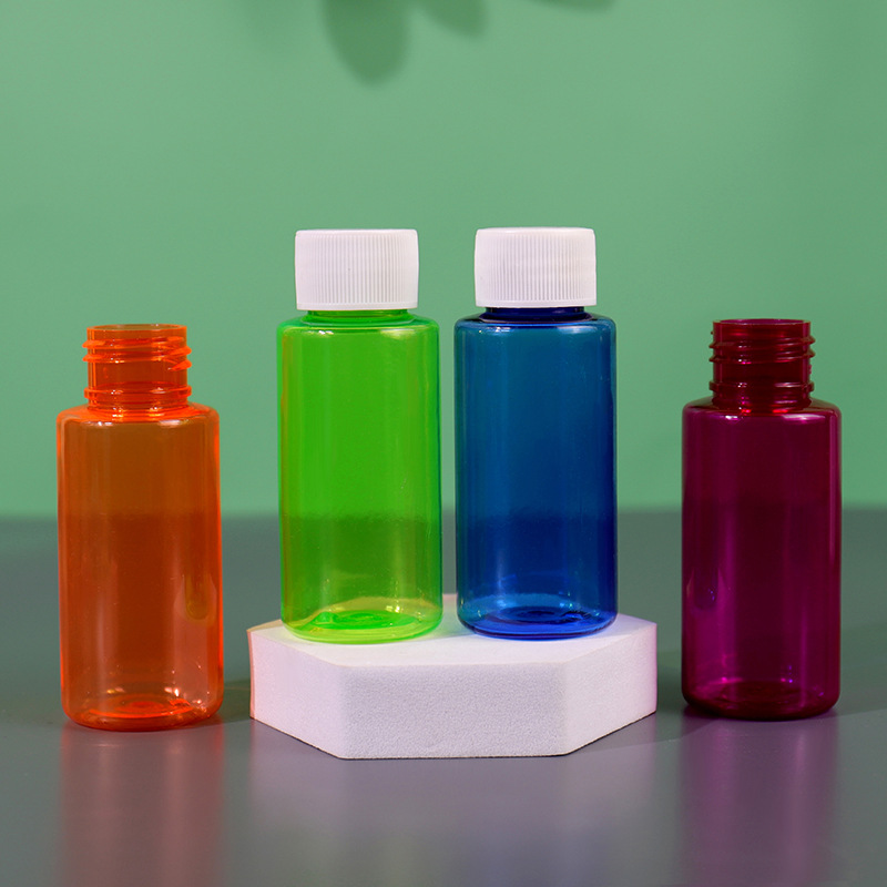 Colorful Lotion Plastic Bottle Customize 100ml 200ml 250ml 300ml PE Easy Squeeze Cream Bottle Cosmetics Face Skin Care Bottle