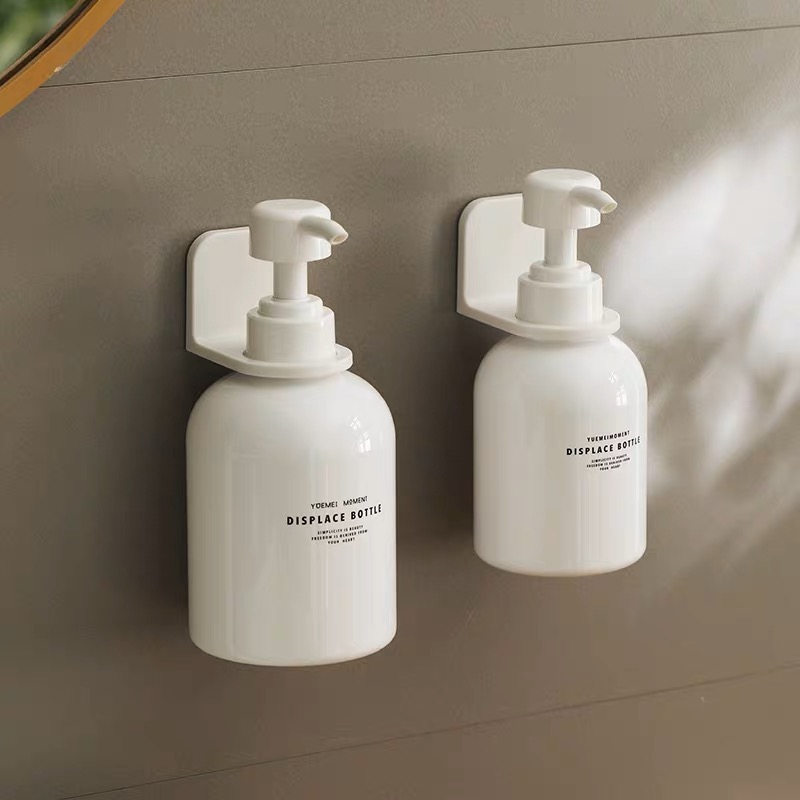 Large capacity shampoo bottle 300ml500ml shampoo PET plastic bottle hand washing liquid bath gel bottle