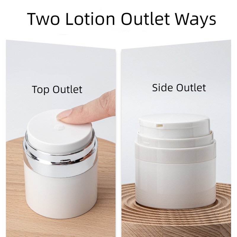 15g 30ml 50ml airless cream jar Press lotion dispenser bottle Cosmetics Face cream Serum Essence Liquid Foundation packaging jar