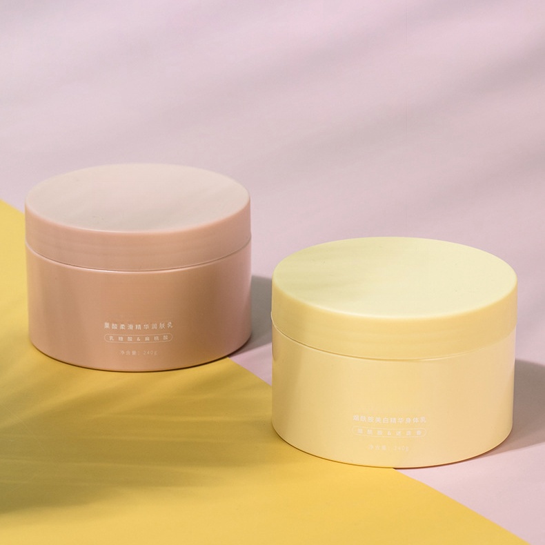 Baby Cream Jar 8oz Clear Body Butter Jar 8oz with Lid for Cosmetic Makeup Eye Hair Mask Slime Sugar Body Scrub Jar Container