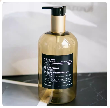 Luxury Cosmetic Packages Plastic Skincare Containers Set Pump Bottle Gold pump With Lotion Bottle Cosmetic Bottle