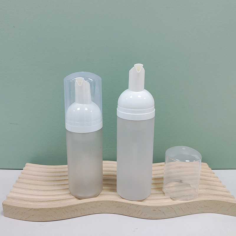 Custom Logo Empty Plastic bottle Refillable Package Lashes Cleanser Shampoo Container facial cleanser bottle with pump