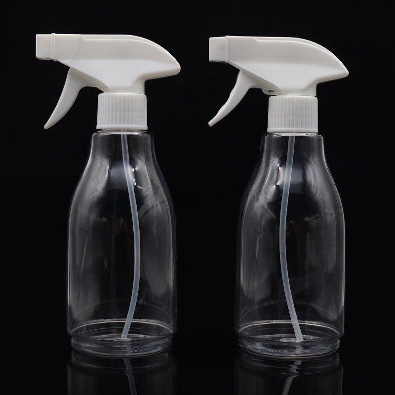 Plastic Spray Bottle round square Trigger Spray Clean Bottle PET PE 250ml 300ml 500ml 800ml Customize Clear Dispenser Packaging