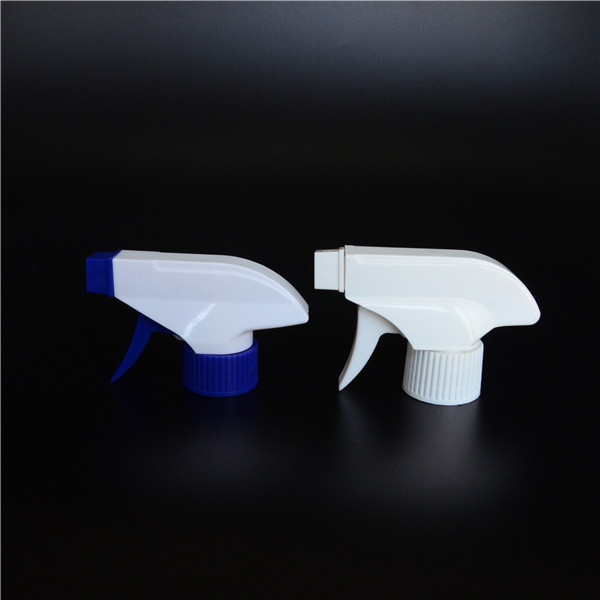 Clear Spray Bottles Trigger Round white HDPE Trigger Cleaning Plastic Spray Bottle with trigger
