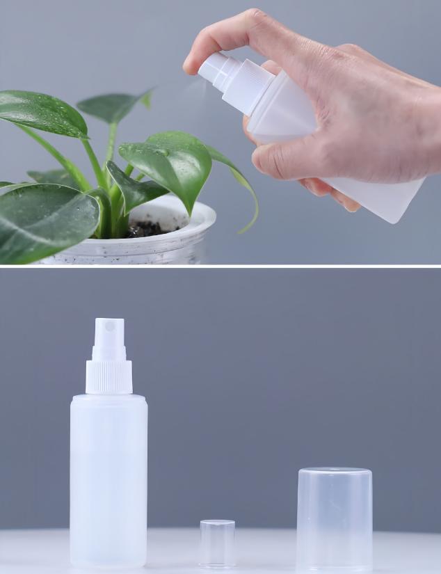 Plastic mist spray bottle full cover lid 60ml 80ml 100ml 120ml perfume oral mouth cleaning medical spray bottle cosmetic