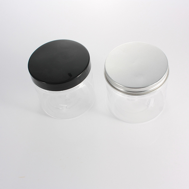 Bowl Shape Jar 300ml 10oz PP Jar Cosmetics Face Cream Body Lotion Hair Mask Loose Powder Jar With Lids Induction Seal Spoon