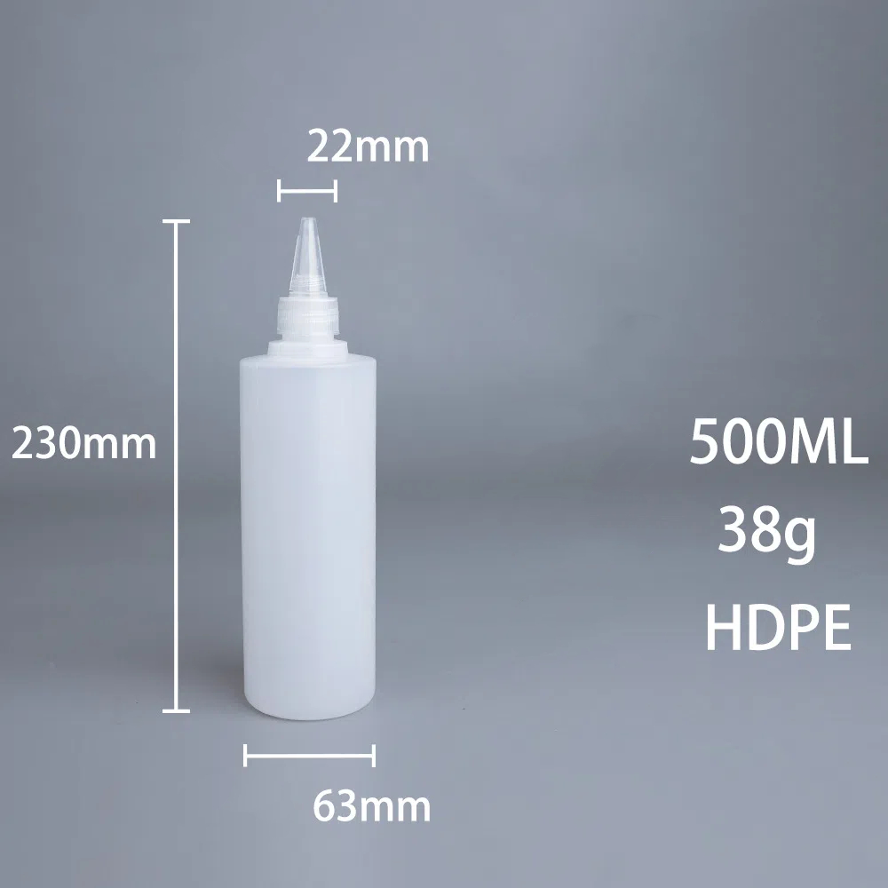 HDPE Gel Glue Dispenser Lotion Shampoo Squeeze Bottle Car Wash Engine Oil Fuel Addictive Bottle Sauce Squirt Bottle