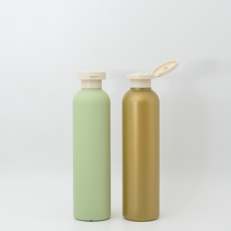 Custom Luxury 200ml 260ml 300ml 400ml 500ml Plush Body Cream Soap Lotion Matte Green Empty Soft Touch HDPE Lash Shampoo Bottle