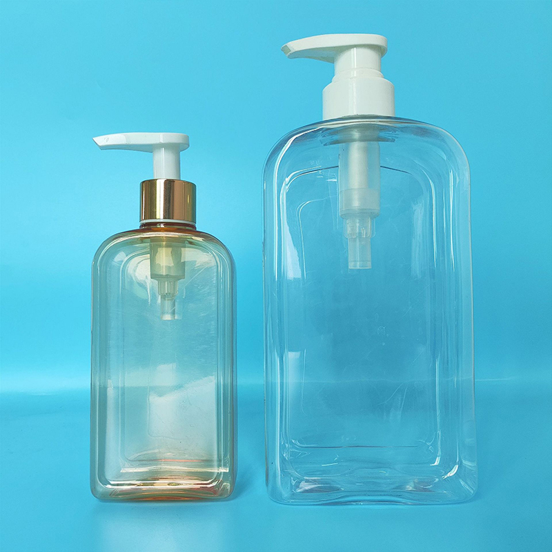 250ml 500ml 700ml PETG PET PE Matte Black Square Round Plastic Shampoo Bottle Customize Clear Lotion Cosmetic Bottles