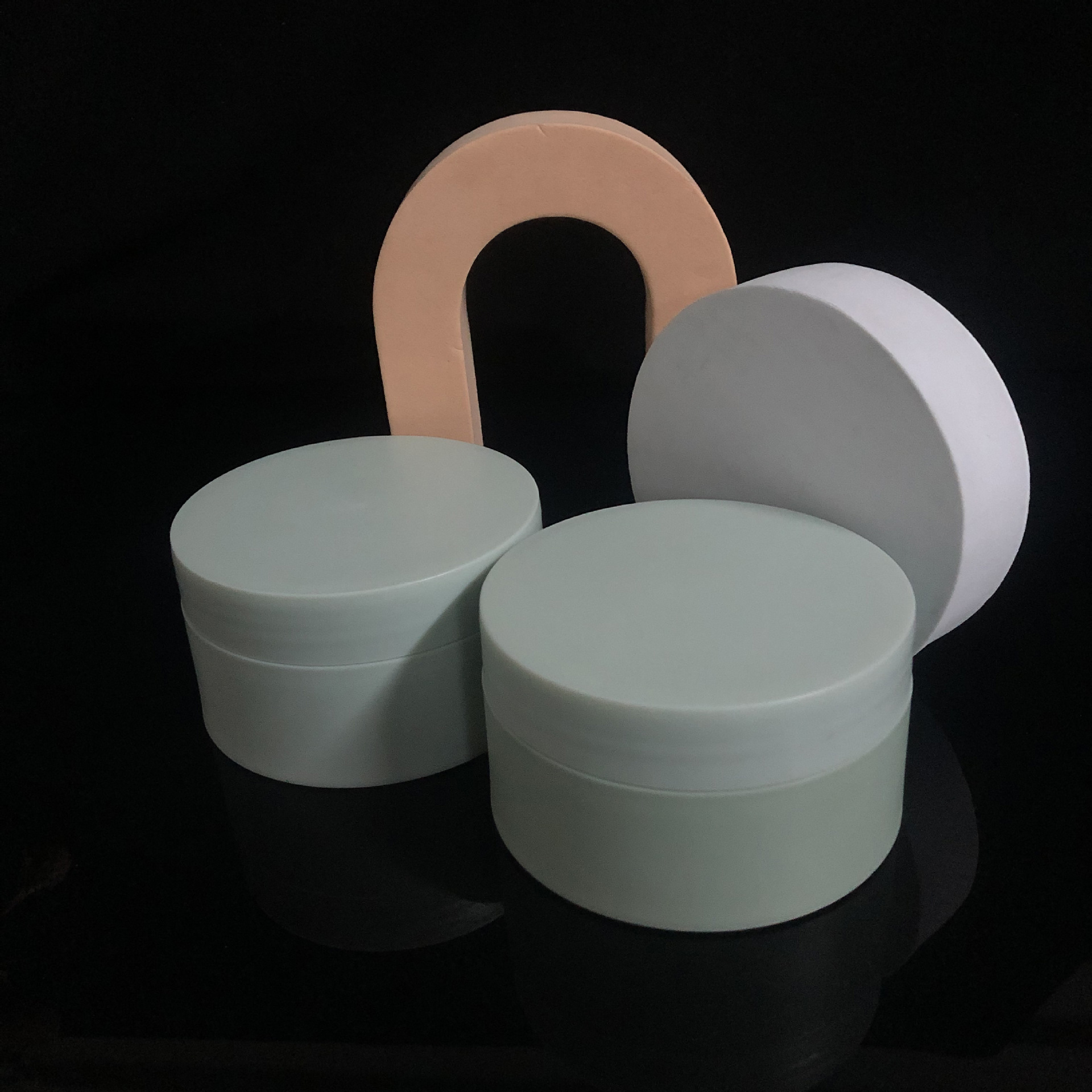 150g Wide mouth empty Clear frosted cosmetic Skin care cream jar Face Eye Cream Jars Cosmetic Container
