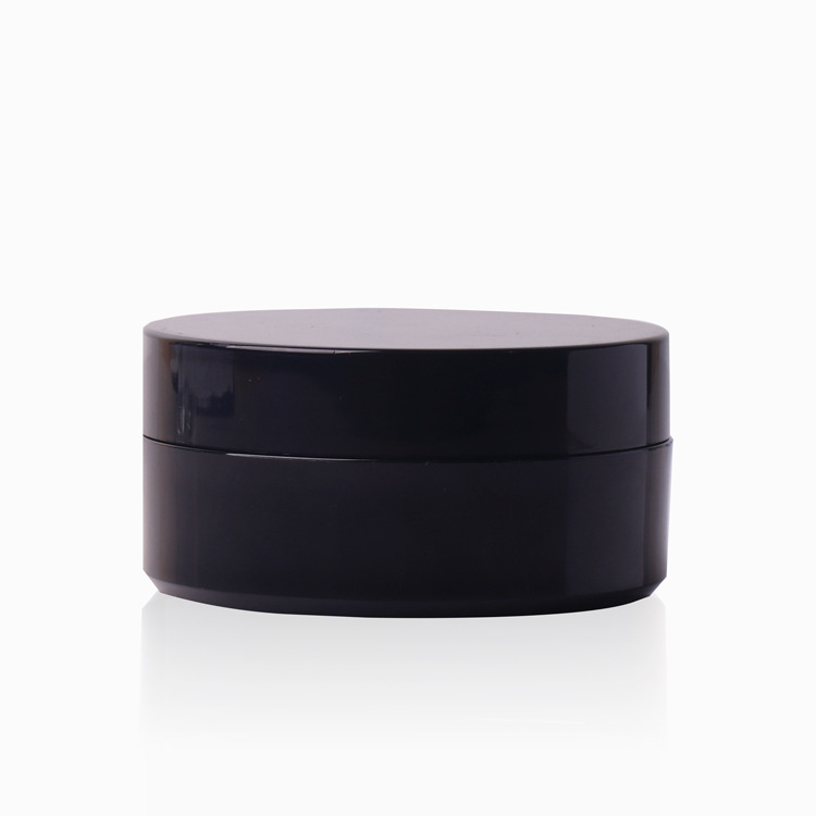 100g matte black color eye-mask pots jar cosmetic packages  cosmetic cream jar container