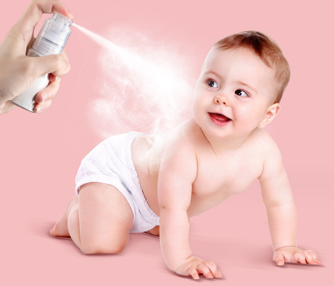 Plastic Baby Body Talcum Powder Spray Bottle 35ml 50ml 60ml 80ml 120ml 180ml Empty Glitter Dry Barber Hair Powder Spray Bottle