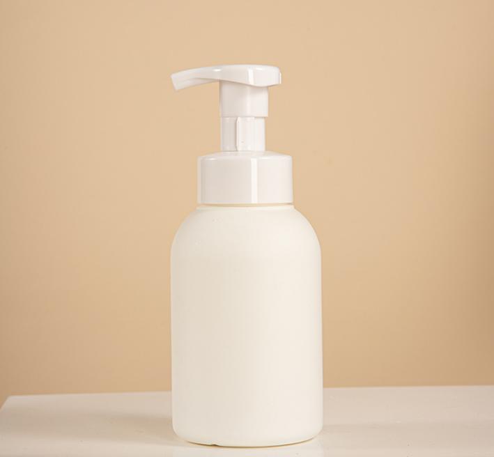 Custom Color HDPE Press Foam Pump Bottle Plastic 300ml 400ml PET Face Cleanser Foaming Hand Soap Wash Mousse Foam Bottle 500ml