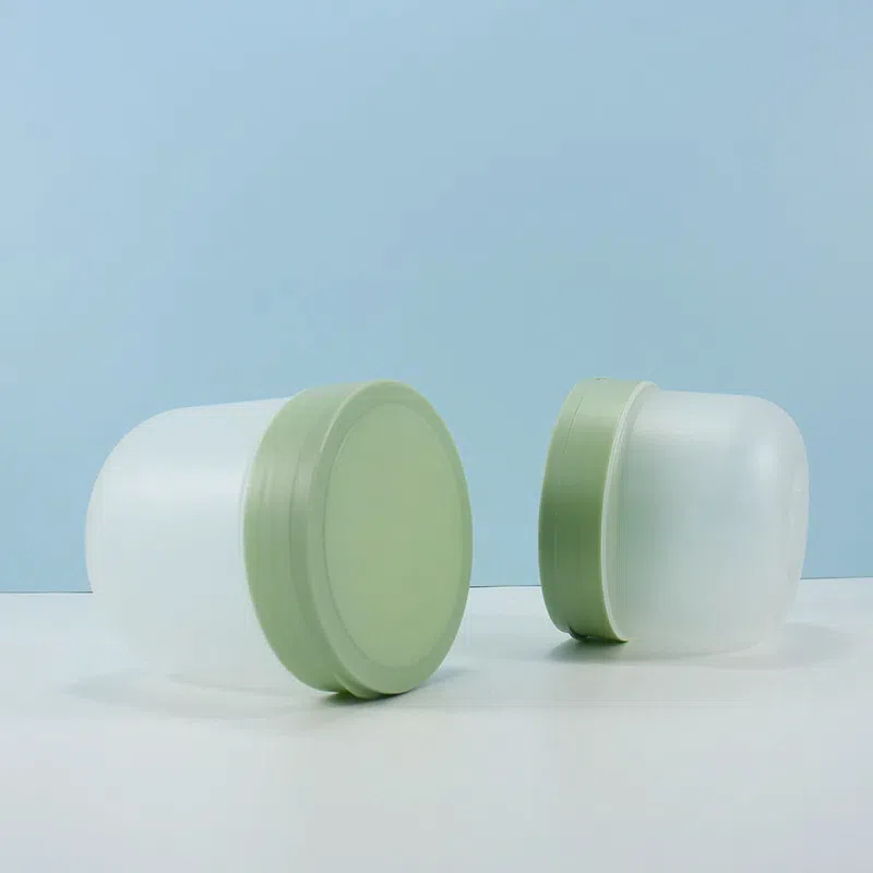 300g 400g PP Cosmetic Jars With lids Spoon for Face Masque Hair Cream Body Scrubs Cleanser Mud Clamshell Plastic Jars With Lids