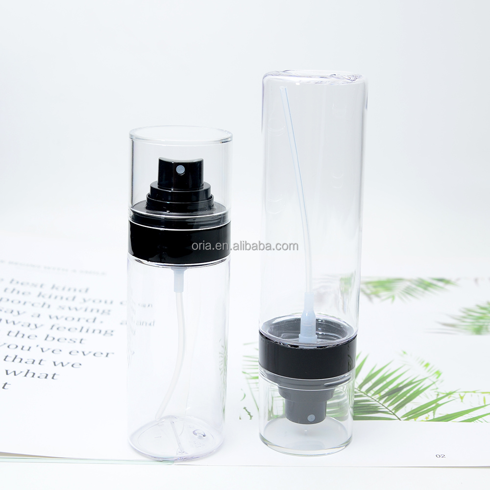 50ml 60ml 100ml 120ml 1501ml fine mist spray bottle with cover Setting Sprayer Bottle PET plastic spray bottle