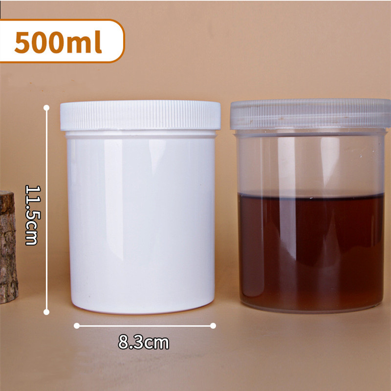 White round PP plastic cream jar, food grade plastic container lid 100ml 200ml 250ml 300ml 500ml 1000ml 8oz 12oz 16oz 1L/Litres