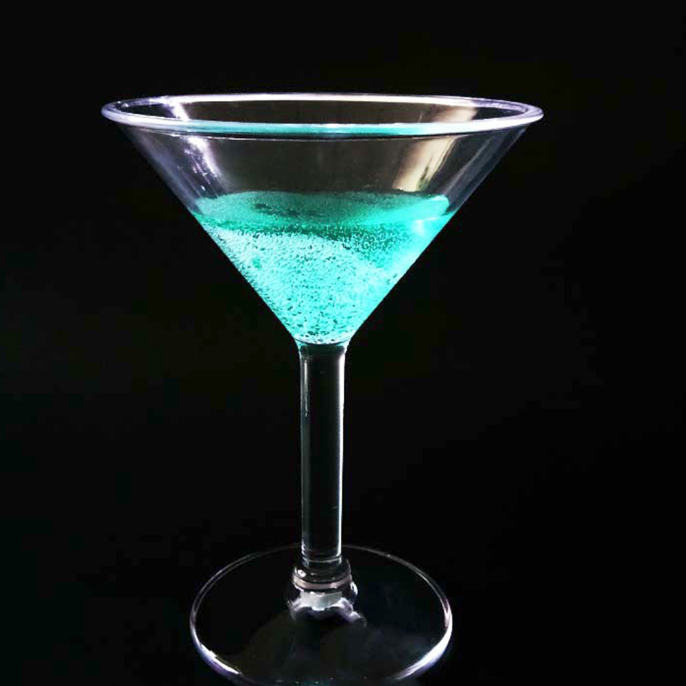 6oz 180ml Unbreakable Clear Wine Drinking Glass Goblet Mojito Cup Champagne Flutes Colorful Wholesale Plastic Martini Glasses