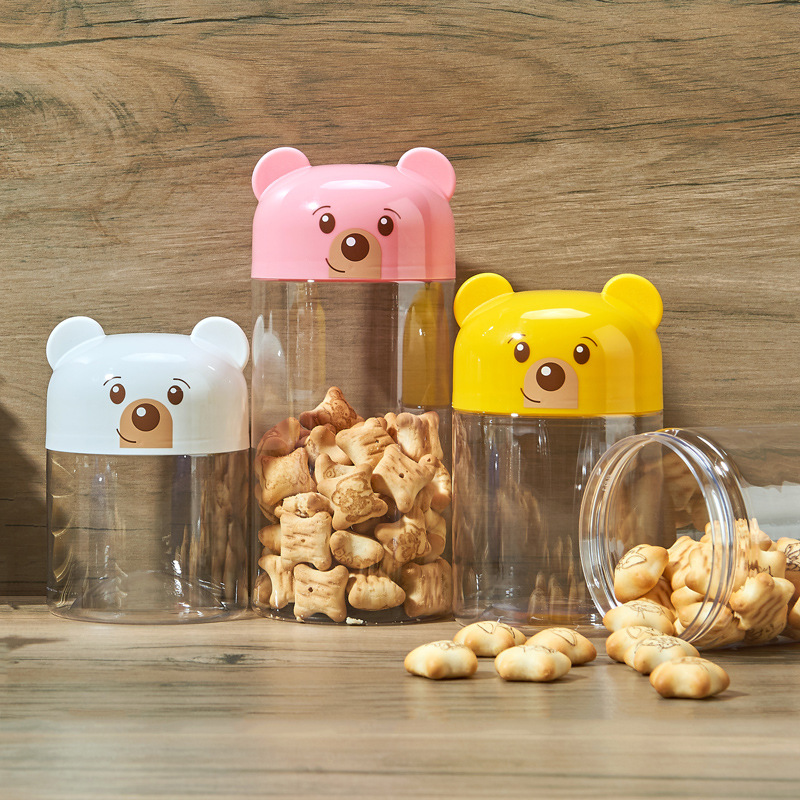 Cute Christmas Candy Jar 100ml 200ml 300ml  Santa Snowman Plush Decoration Mini Bottle Plastic Juice Snack Can Christmas Gift