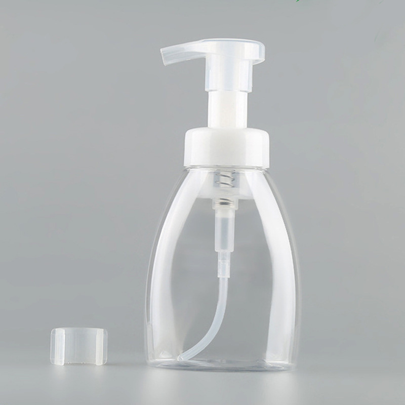 Cosmetic Hand Sanatizer Packaging 250ml PET PETG Flower Shaped Bubble Hand Soap Hand Wash Dispenser Plastic Foam Pump Bottles