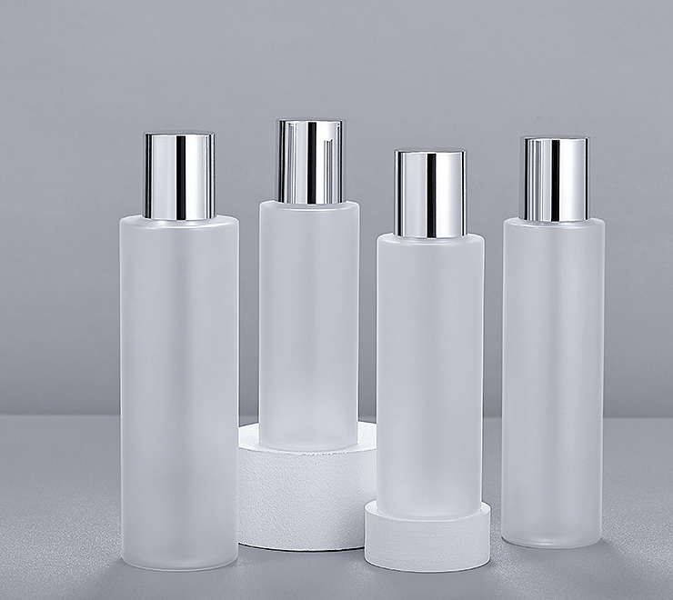 100ml 120ml 150ml 200ml Frosted plastic toner bottle with screw cap Empty Lotion Facial Cleanser Dispenser bottle
