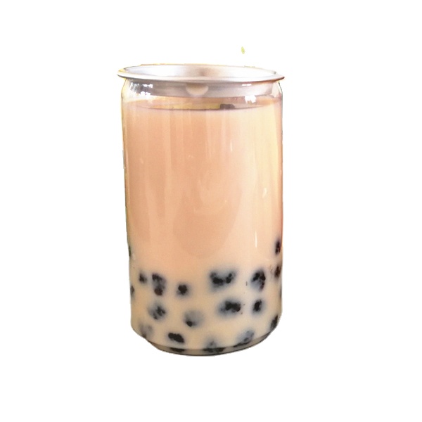 Custom Logo Label Printing 250ml 330ml 500ml Plastic Boba Tea Cans Soda Cans Fruits Juice Cans Bottle With Aluminum Lids