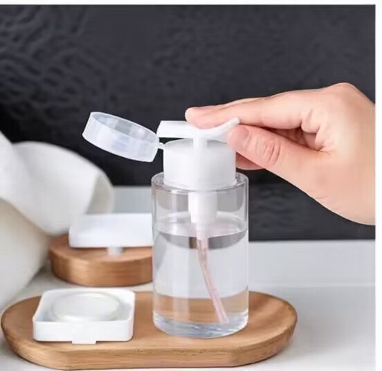 100ml Purple PET Face Toner Bottle Makeup Remover Toner Plastic Bottle Oil Cosmetic Container Push Down Pump Dispenser Bottle