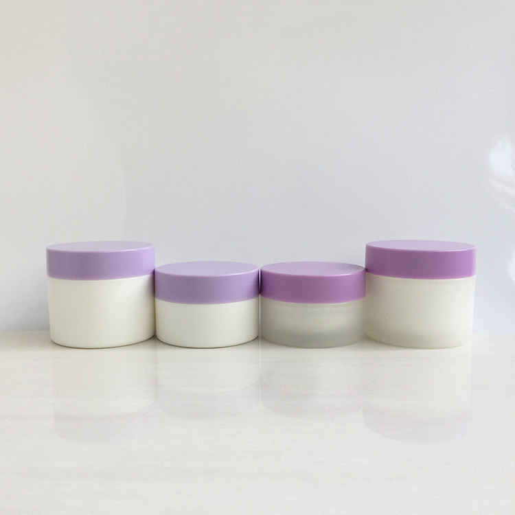 Luxury 100g 150g double wall clear frosted plastic jars PP matte with lids for cosmetic cream packaging body scrub containers