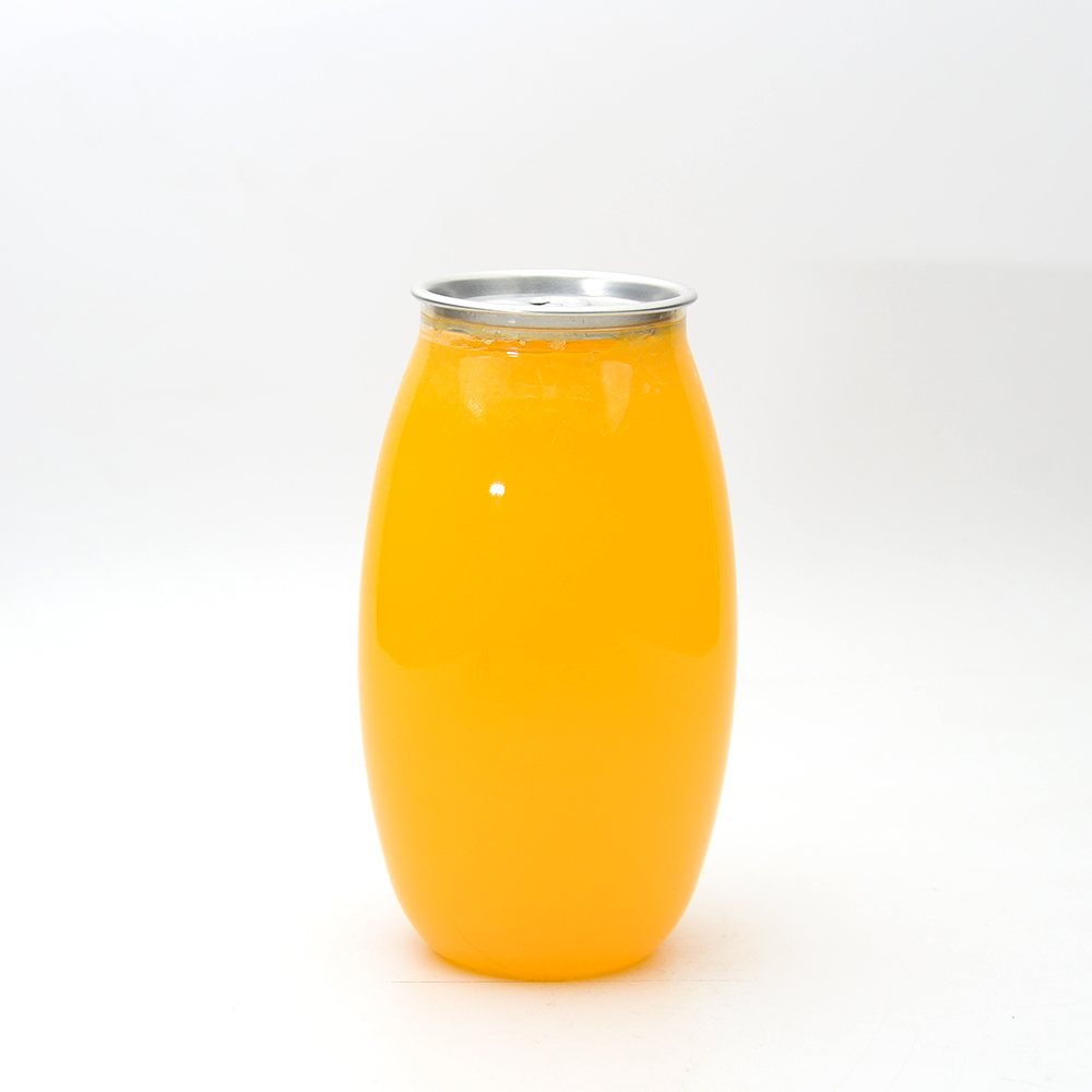 330ml 400ml 500ml Plastic Soda Cans Cold Beverages PET Cans for Soda Coffee Juice Beer Soft Drinks with Lid Sealing Machine