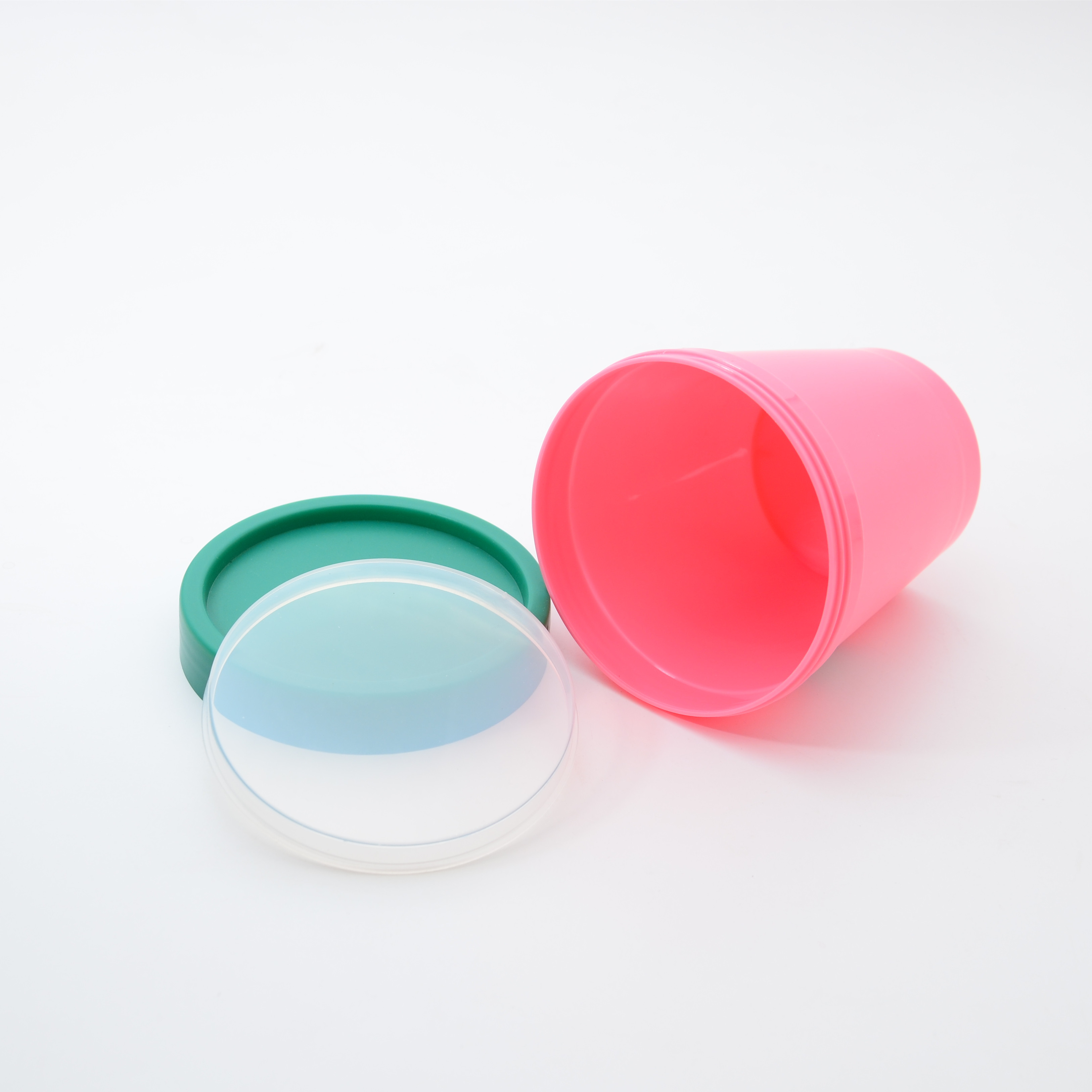 Colorful 200 ml 250 ml 500 ml PP Plastic Body Scrub Cream Jars Container with Big Screw Lid