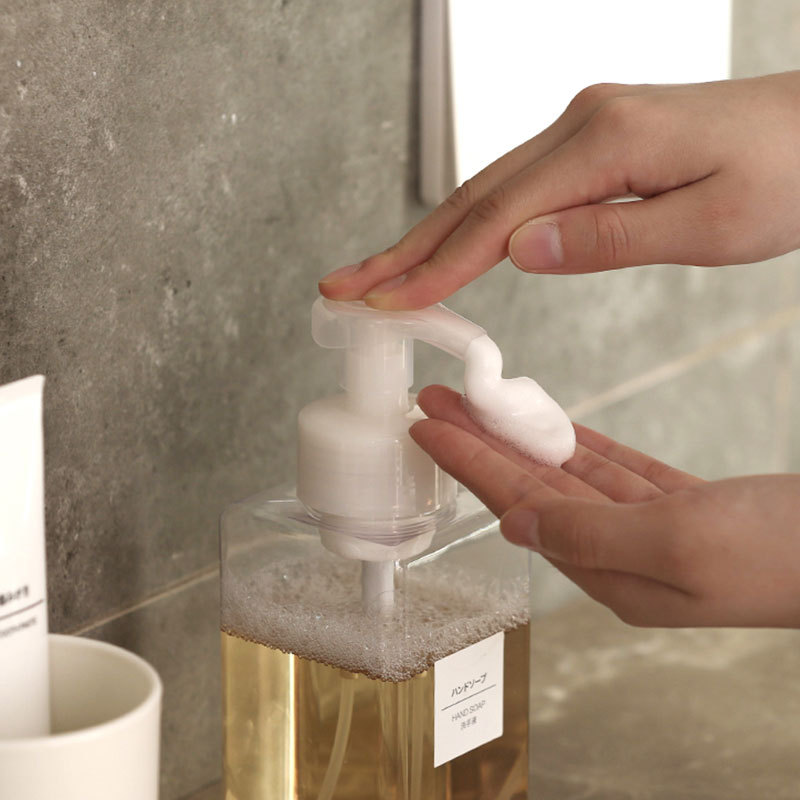 300ml 500ml Square PETG lotion shampoo bottle 250ml 450ml 650ml petg bottle cosmetic shower gel body wash packaging pump bottle