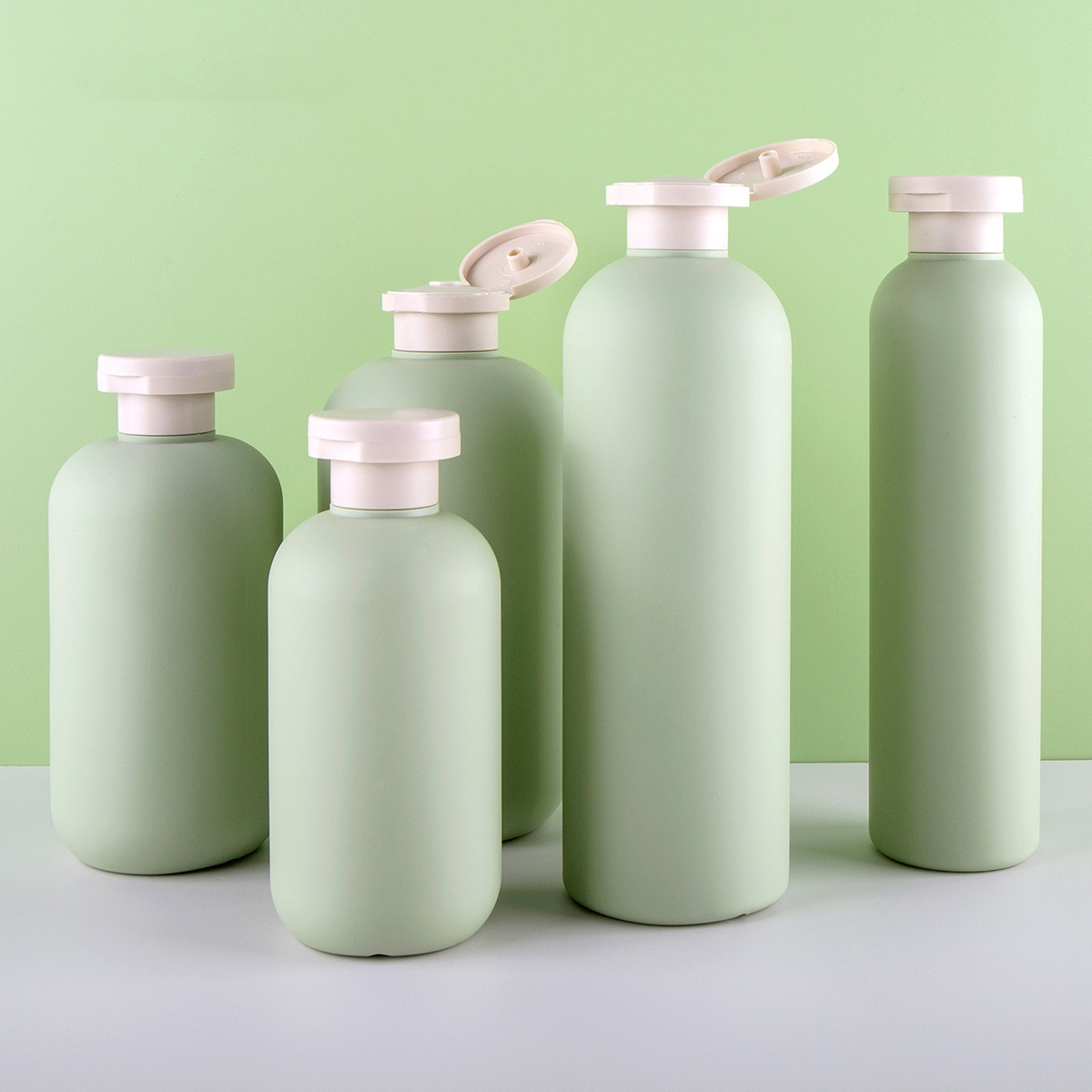 200ml 300ml Color HDPE Plastic Shampoo Conditioner Flip Cap Bottle 250ml 300ml 400ml 500ml Body Lotion Wash Shower Gel Bottle