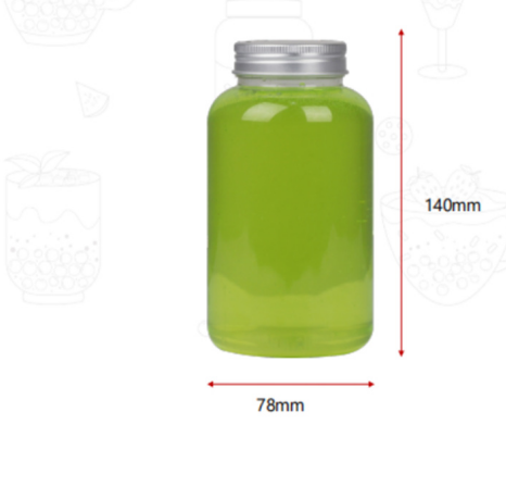 500ml Transparent Empty PET Plastic Juice Bottles Cold Press Juice Beverage Drinking Cold Brew Coffee Plastic Water Bottle