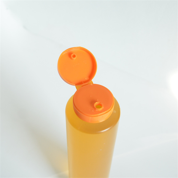 200Ml 400Ml Bbq/Dressing Clear Plastic Sauce Bottle With Black Flip-Top Caps And Pressure Sensitive Liner