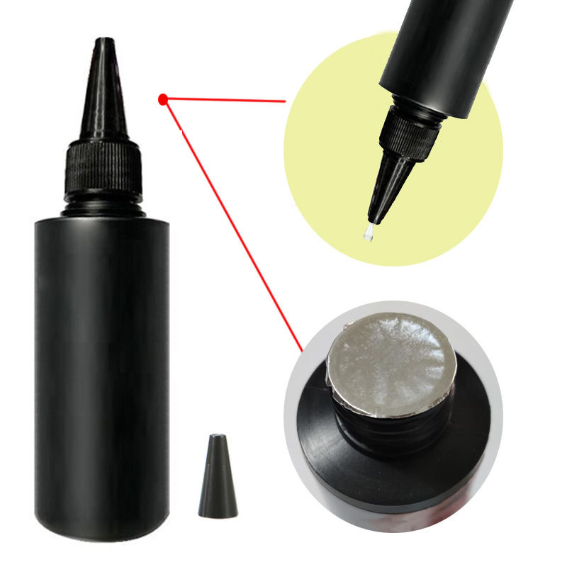 Hair Care Oil Dropper Packaging Round Plastic Bottle with Pointed Cap 8oz Cosmetic Packaging Lotion Liquid Container 250ml 500ml